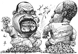 onderhandelingen Savimbi en dos Santos (met dank aan Global Witness)